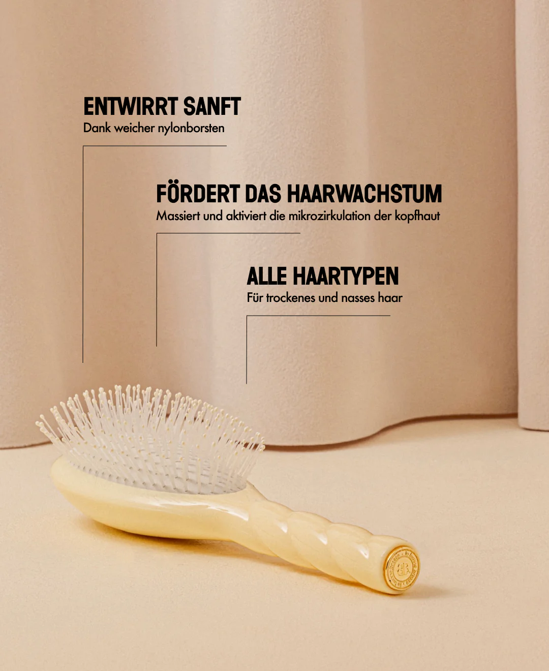 N.04 La Brosse Démêlante & Massante La Miracle Ivoire Cair - Image 11