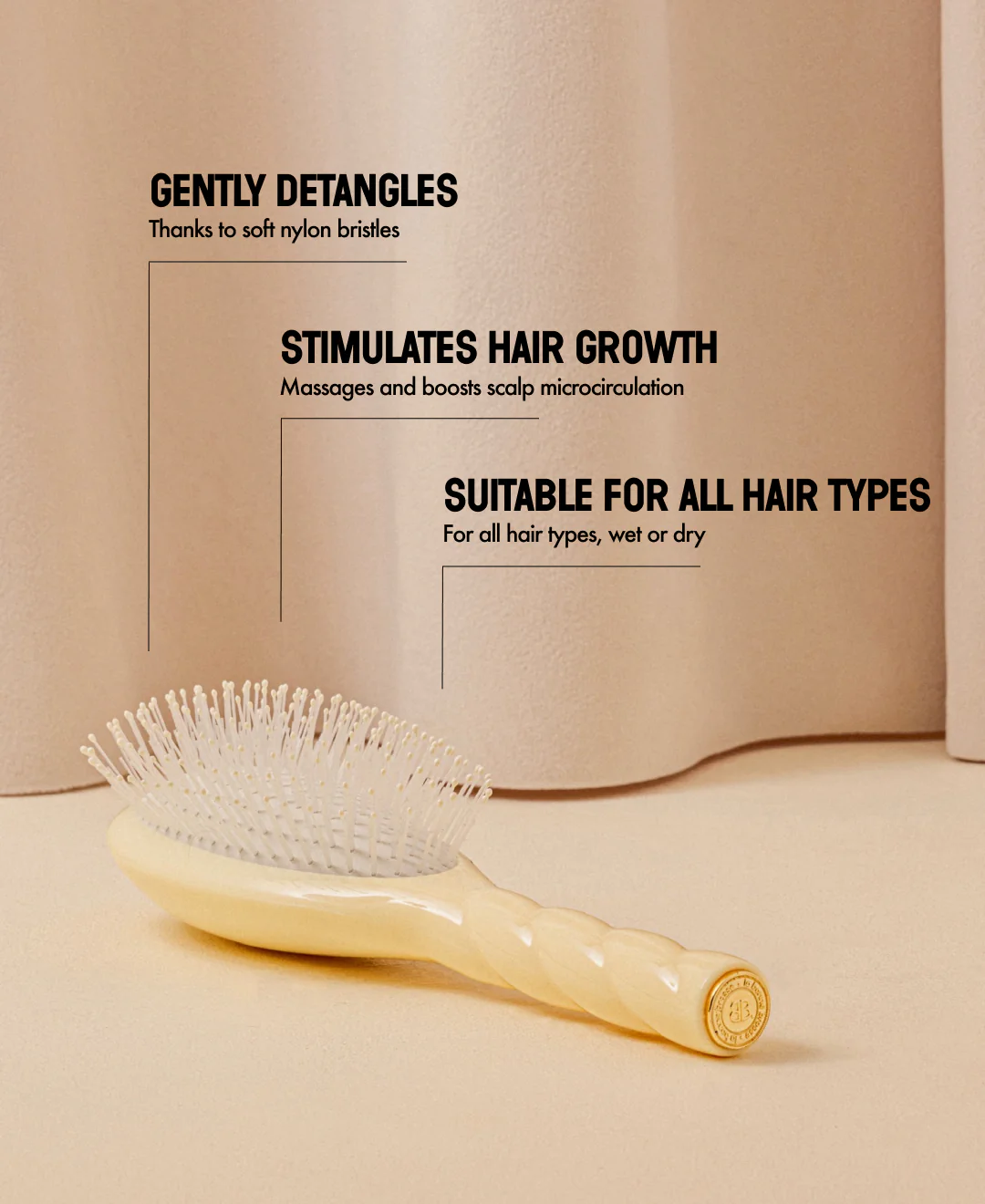 N.04 La Brosse Démêlante & Massante La Miracle Ivoire Cair - Image 12