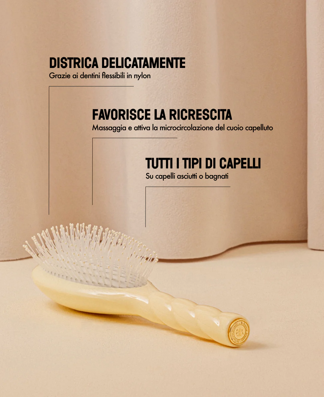 N.04 La Brosse Démêlante & Massante La Miracle Ivoire Cair - Image 15