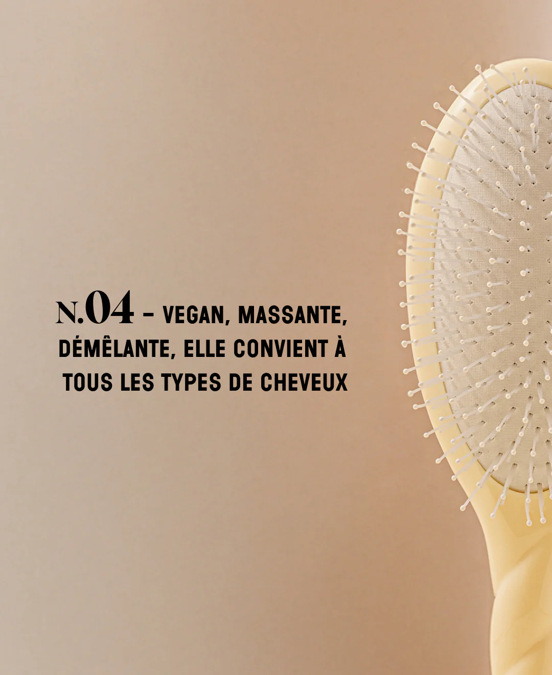 N.04 La Brosse Démêlante & Massante La Miracle Ivoire Cair - Image 9