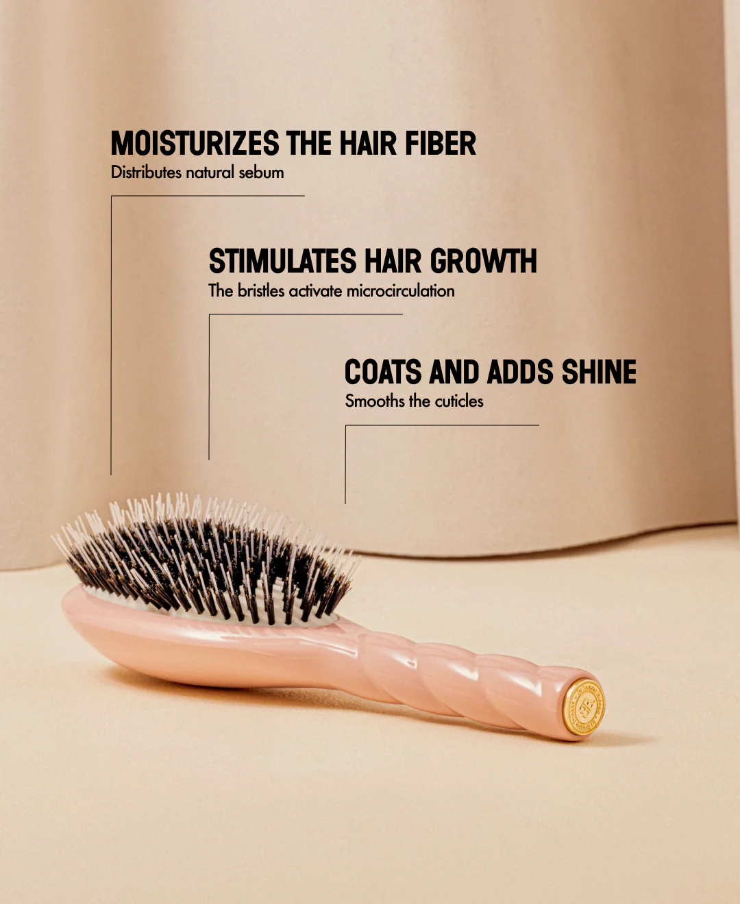 N.02 La Brosse Démêlante & Soin l'Indispensable Rose Poudré - Image 12