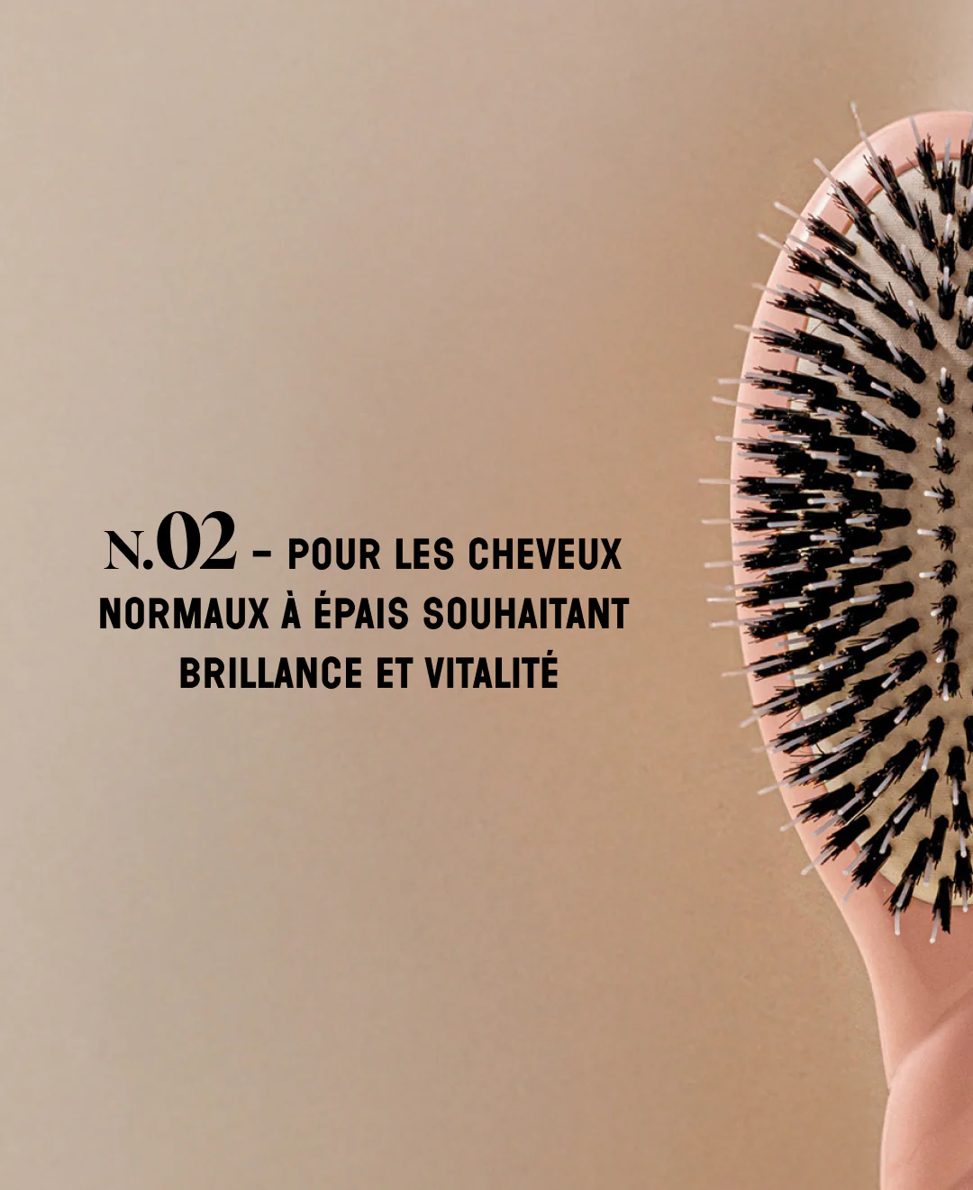 N.02 La Brosse Démêlante & Soin l'Indispensable Rose Poudré - Image 9