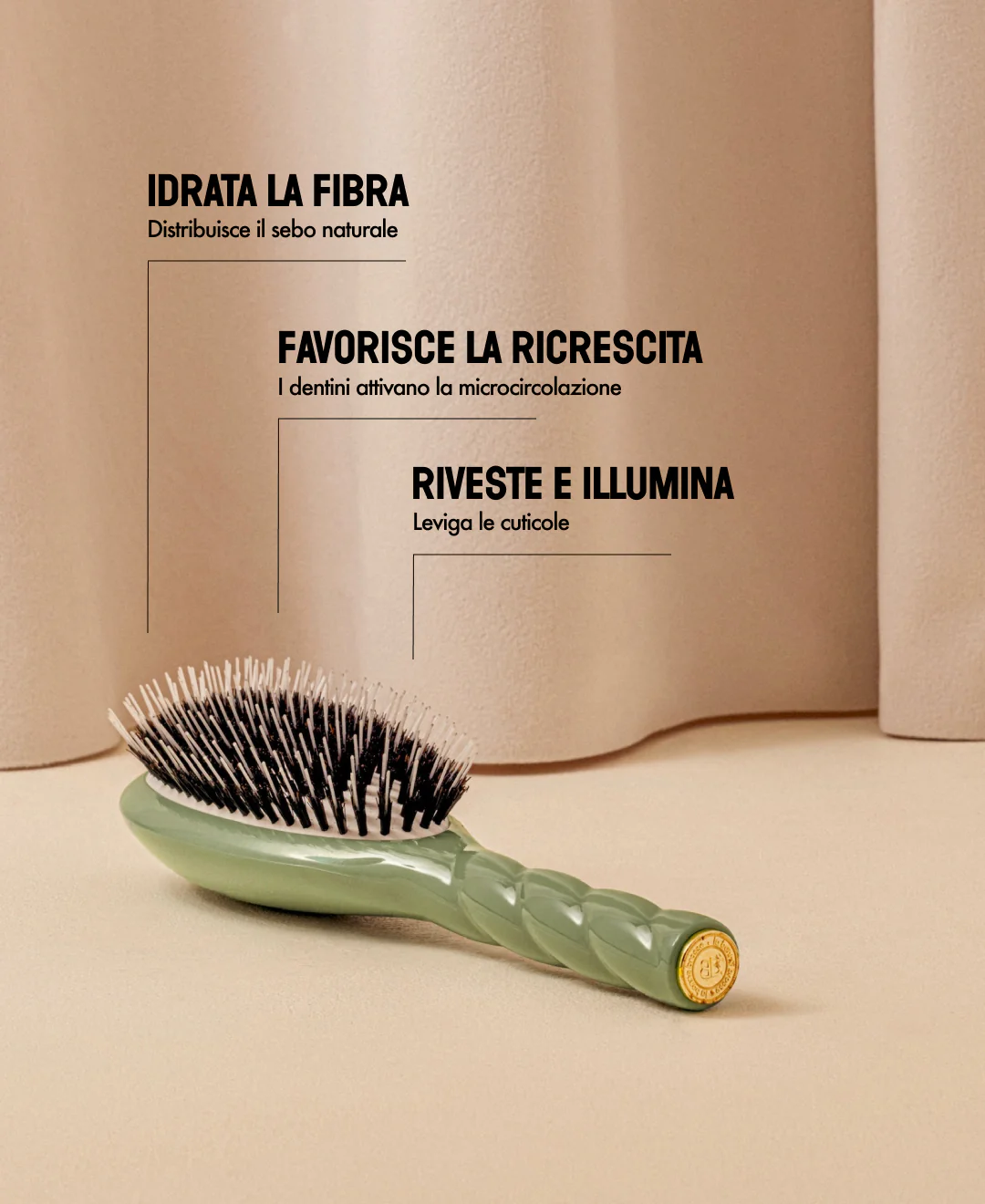 N.02 La Brosse Démêlante & Soin l'Indispensable Vert Amande - Image 15