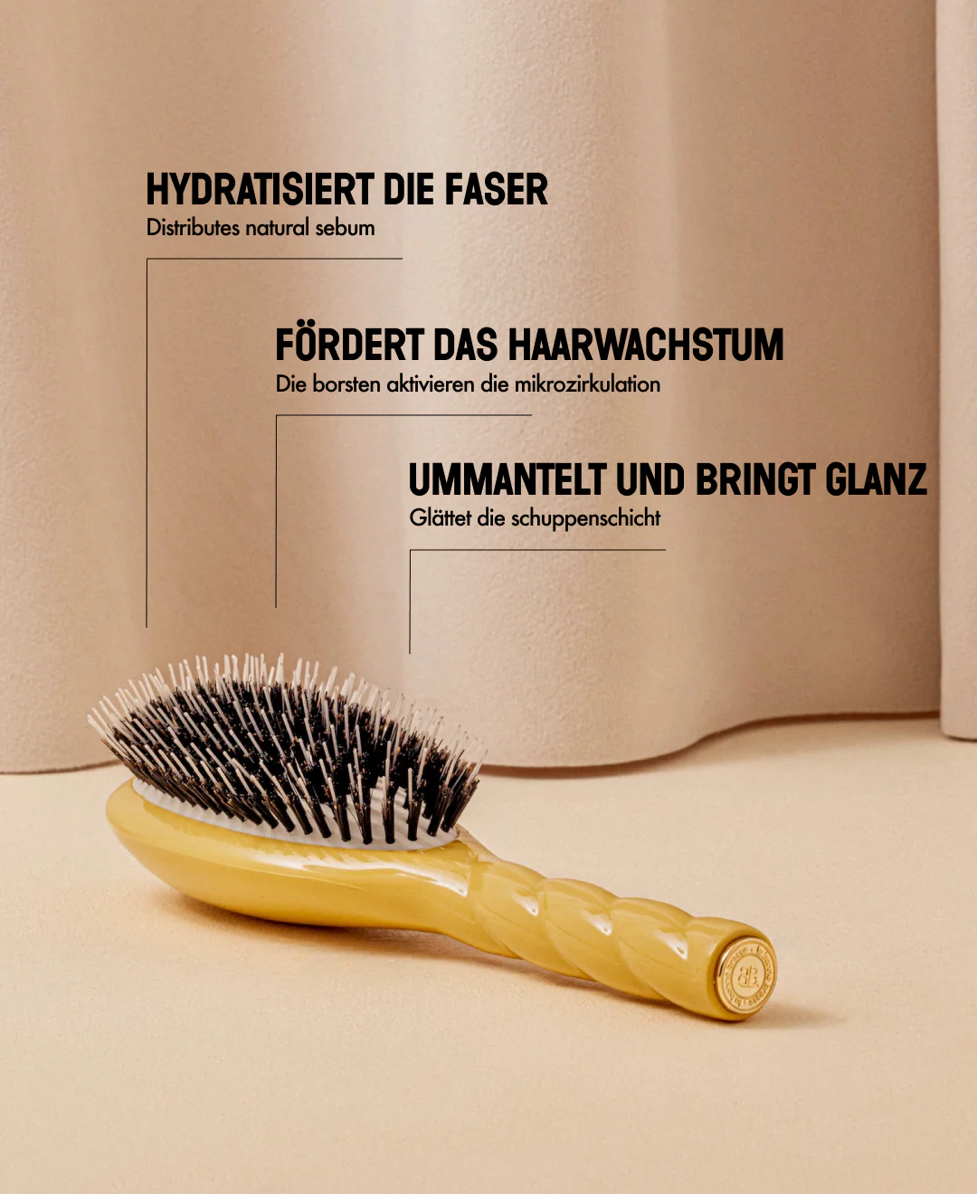 N.02 La Brosse Démêlante & Soin l'Indispensable Jaune Safran - Image 12