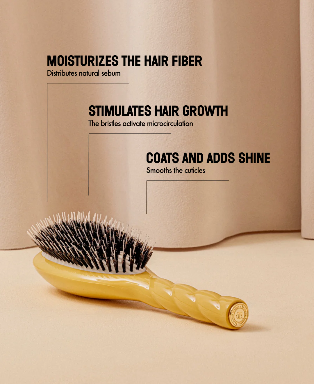 N.02 La Brosse Démêlante & Soin l'Indispensable Jaune Safran - Image 13