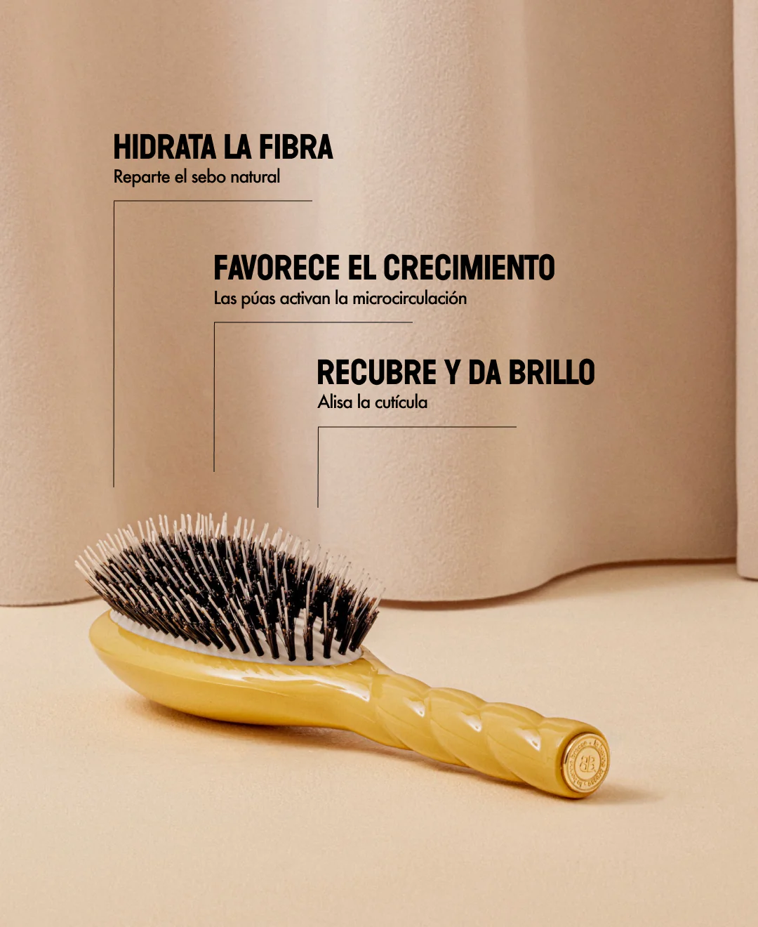 N.02 La Brosse Démêlante & Soin l'Indispensable Jaune Safran - Image 14