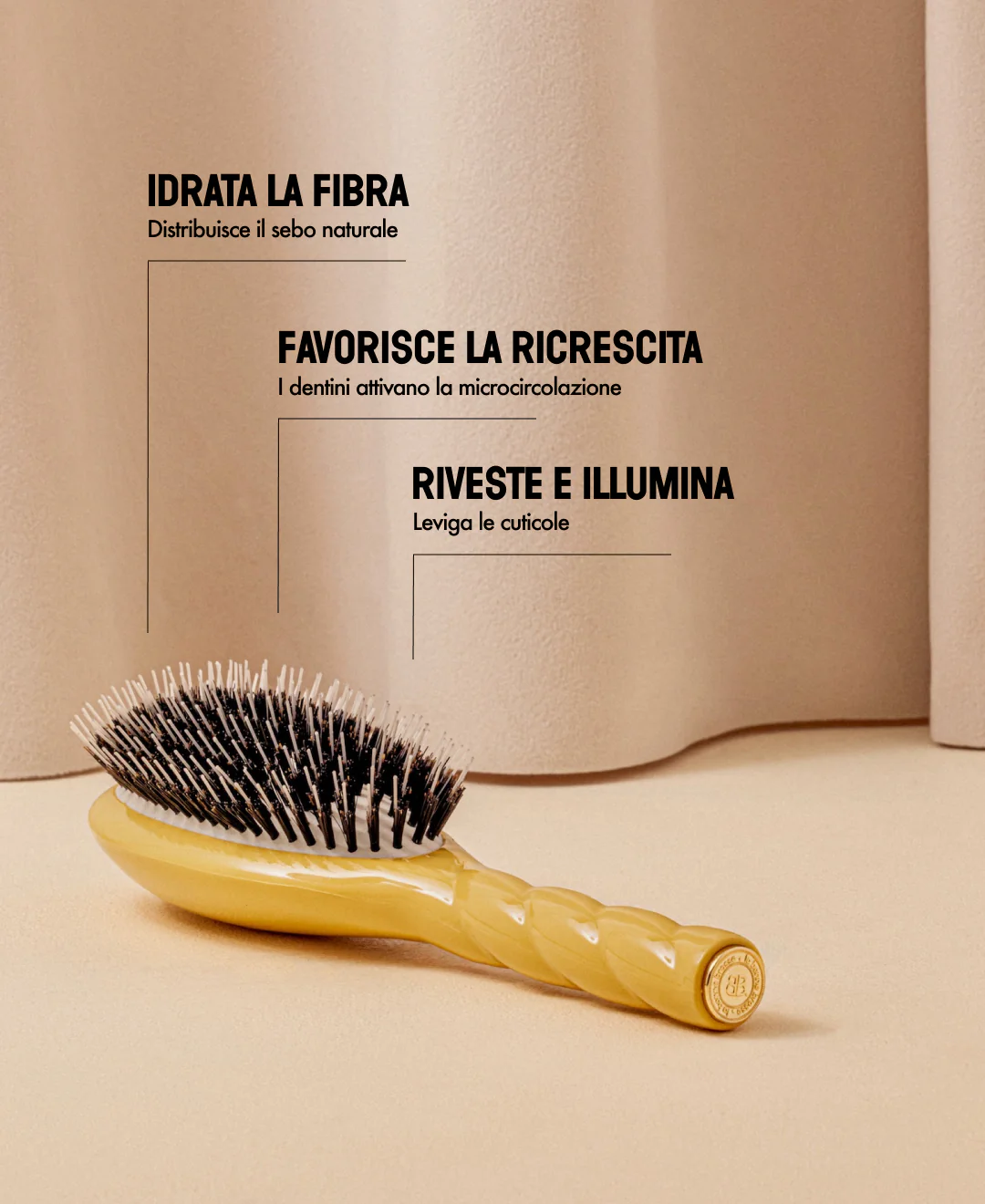 N.02 La Brosse Démêlante & Soin l'Indispensable Jaune Safran - Image 16