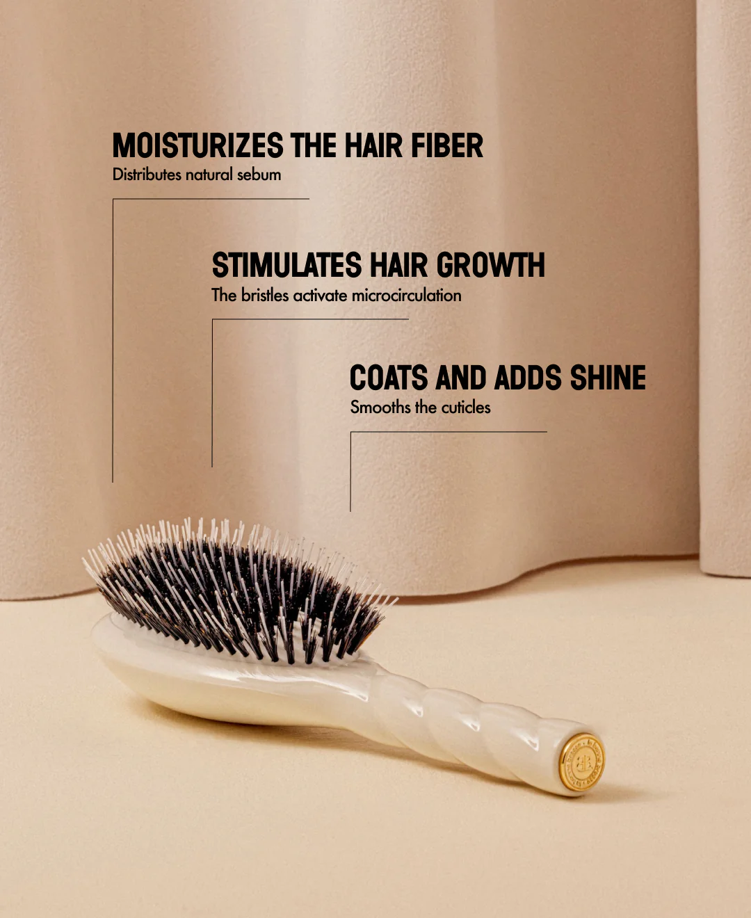 N.02 La Brosse Démêlante & Soin l'Indispensable Blanc Crème - Image 12