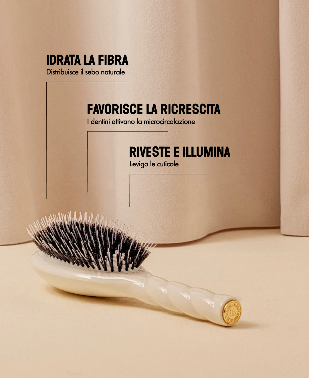 N.02 La Brosse Démêlante & Soin l'Indispensable Blanc Crème - Image 16