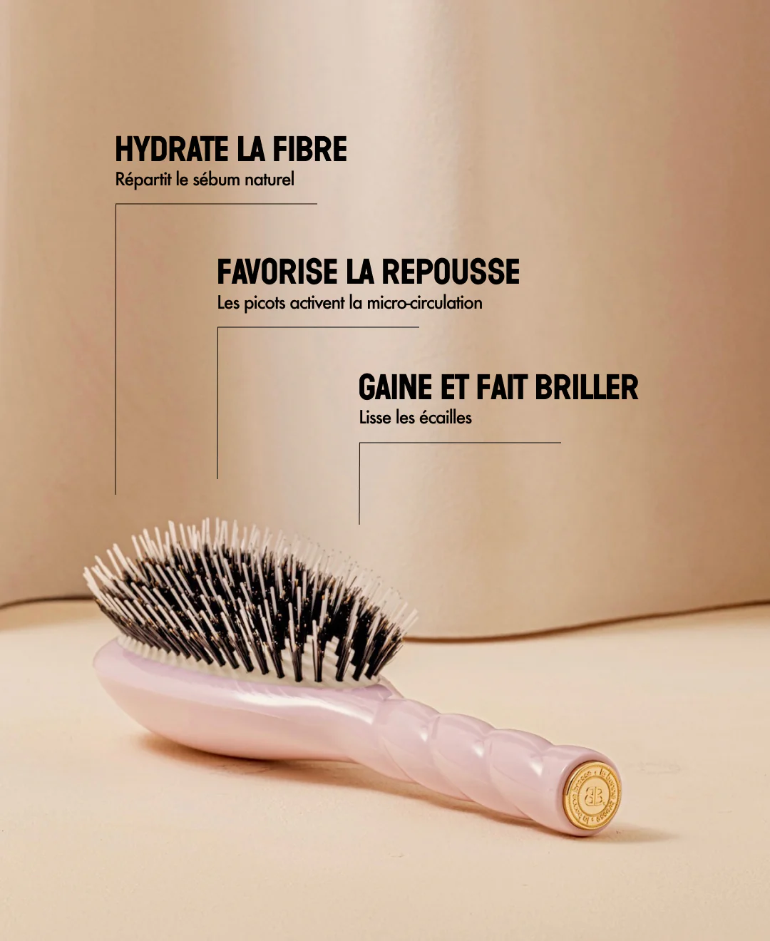 N.02 La Brosse Démêlante & Soin l'Indispensable Rose Lilas - Image 15