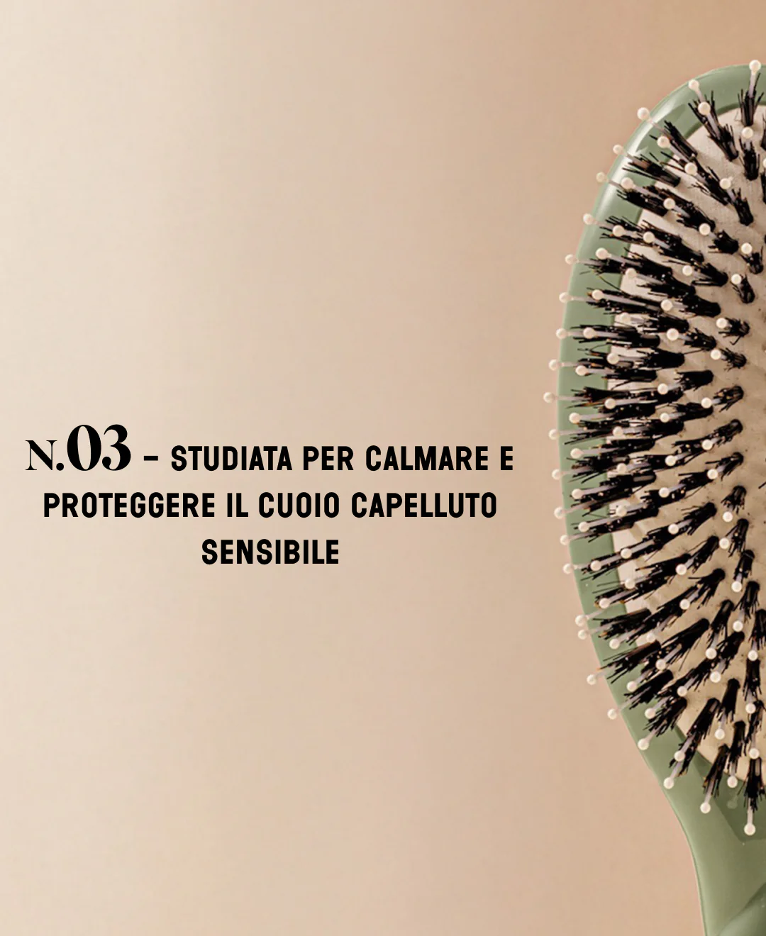 N.03 La Brosse Cuir Chevelu Sensible l'Indispensable Douceur Vert Amande - Image 10