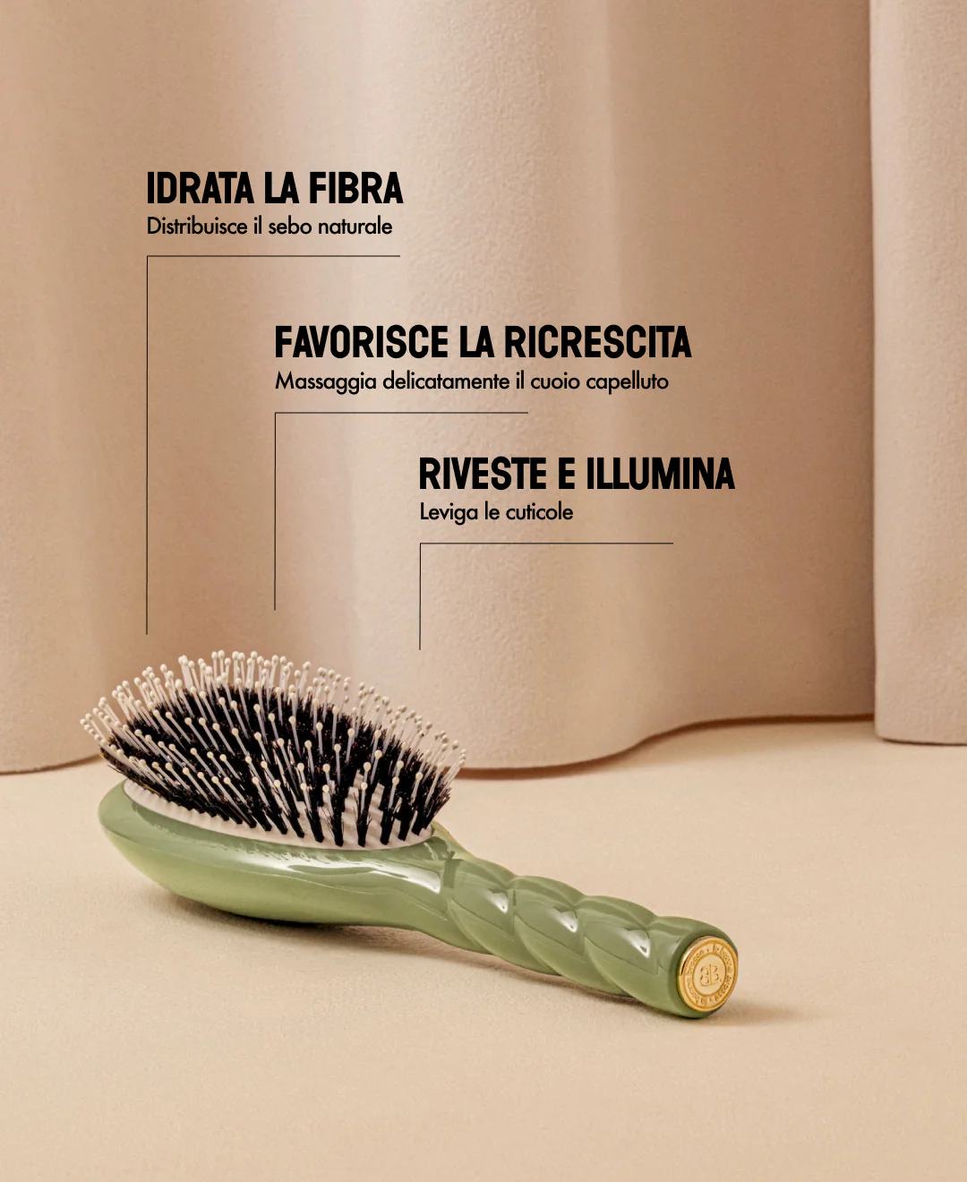 N.03 La Brosse Cuir Chevelu Sensible l'Indispensable Douceur Vert Amande - Image 14