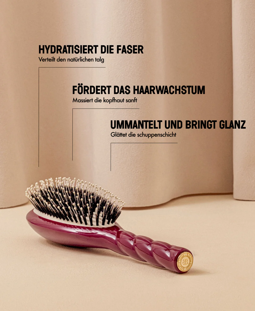 N.03 La Brosse Cuir Chevelu Sensible l'Indispensable Douceur Rouge Cerise - Image 12