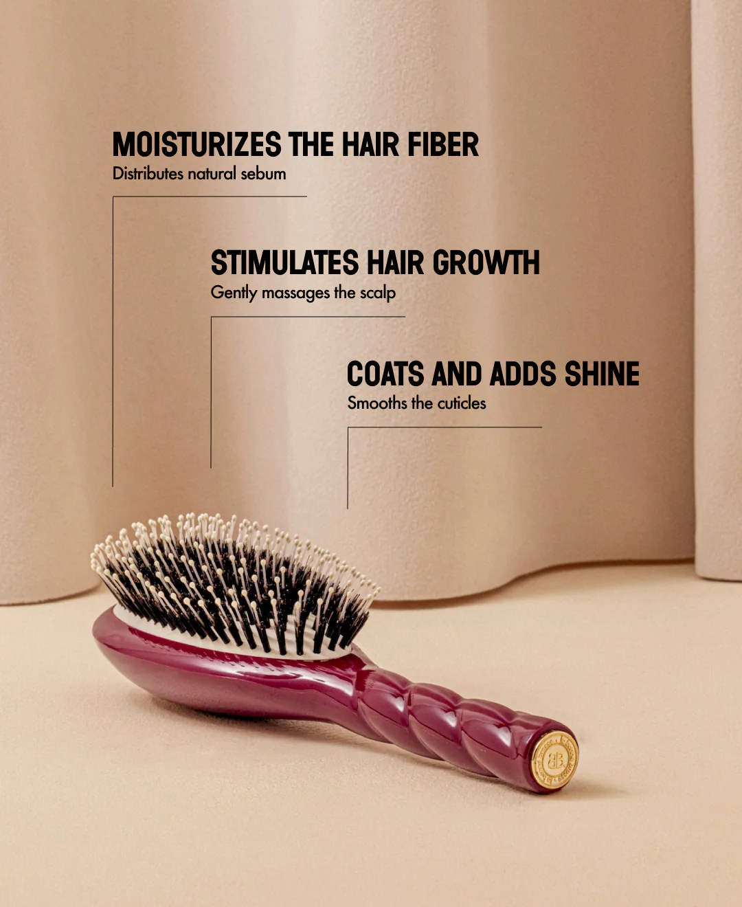 N.03 La Brosse Cuir Chevelu Sensible l'Indispensable Douceur Rouge Cerise - Image 13