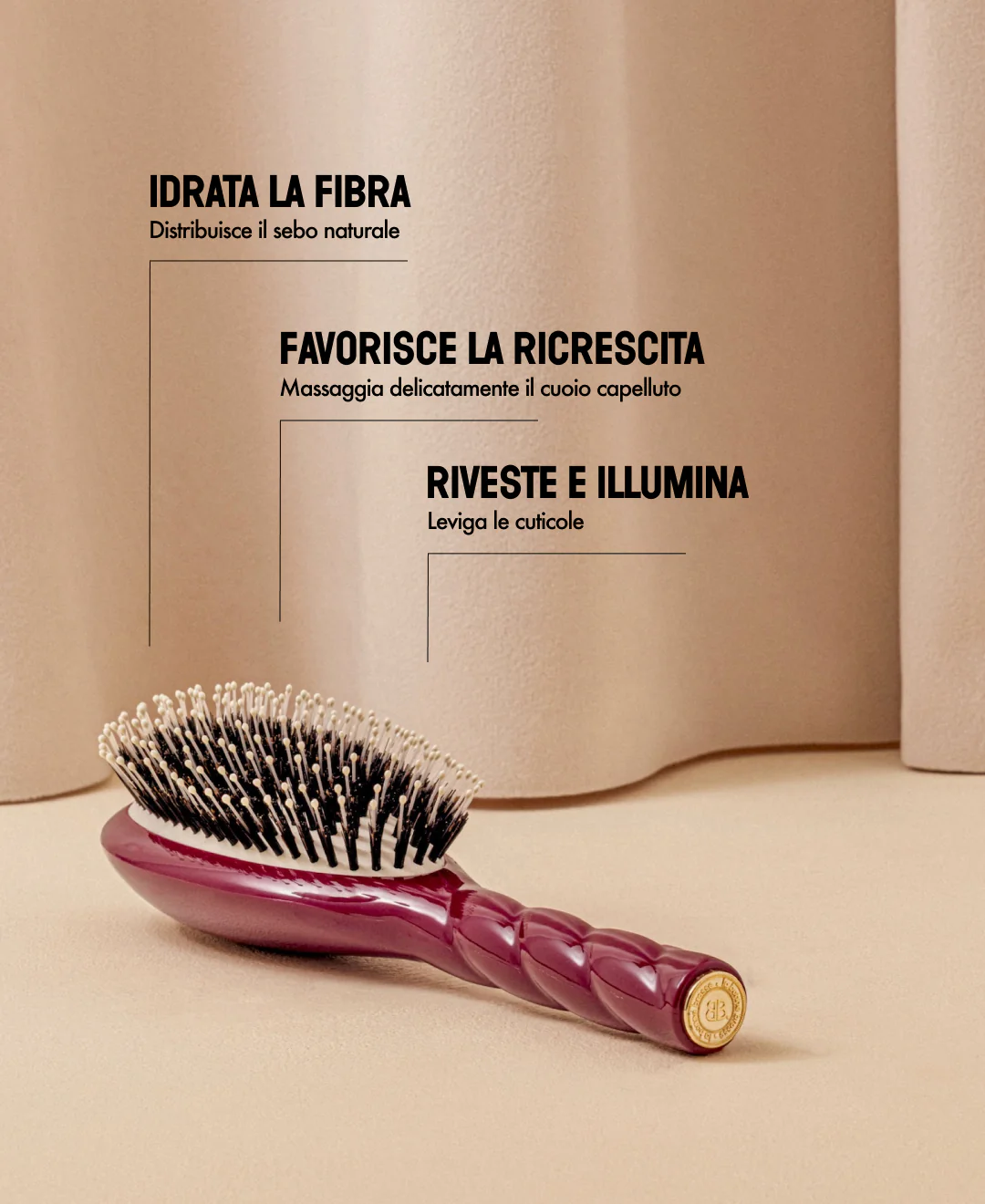N.03 La Brosse Cuir Chevelu Sensible l'Indispensable Douceur Rouge Cerise - Image 16