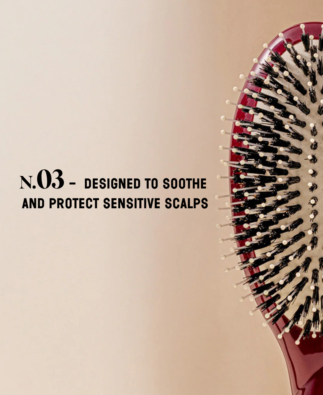 N.03 La Brosse Cuir Chevelu Sensible l'Indispensable Douceur Rouge Cerise - Image 8