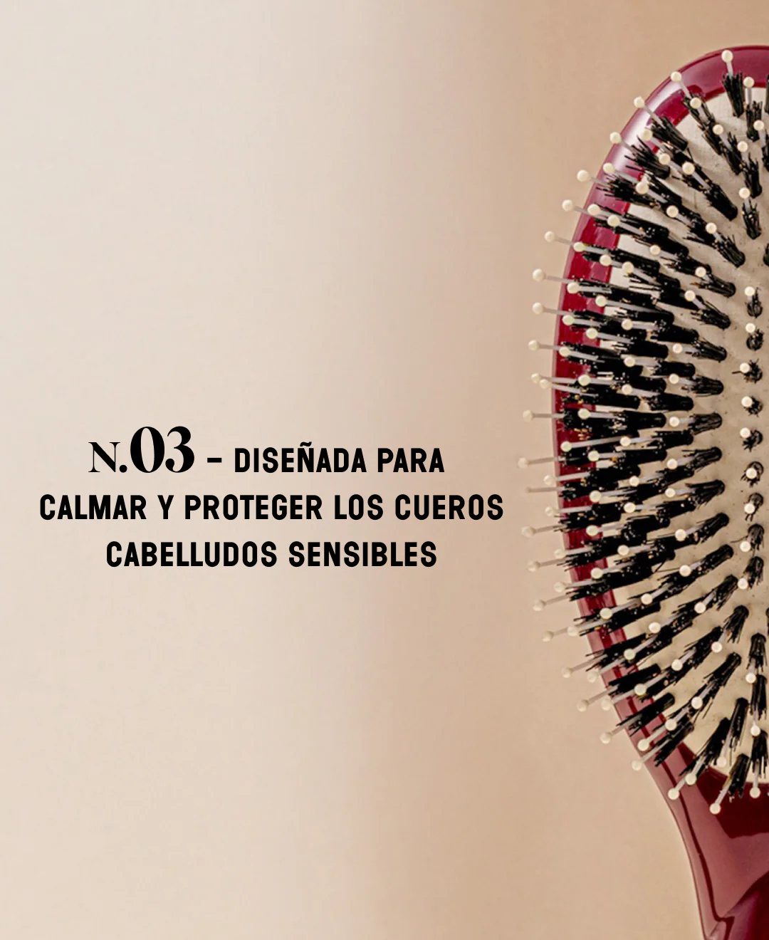 N.03 La Brosse Cuir Chevelu Sensible l'Indispensable Douceur Rouge Cerise - Image 9