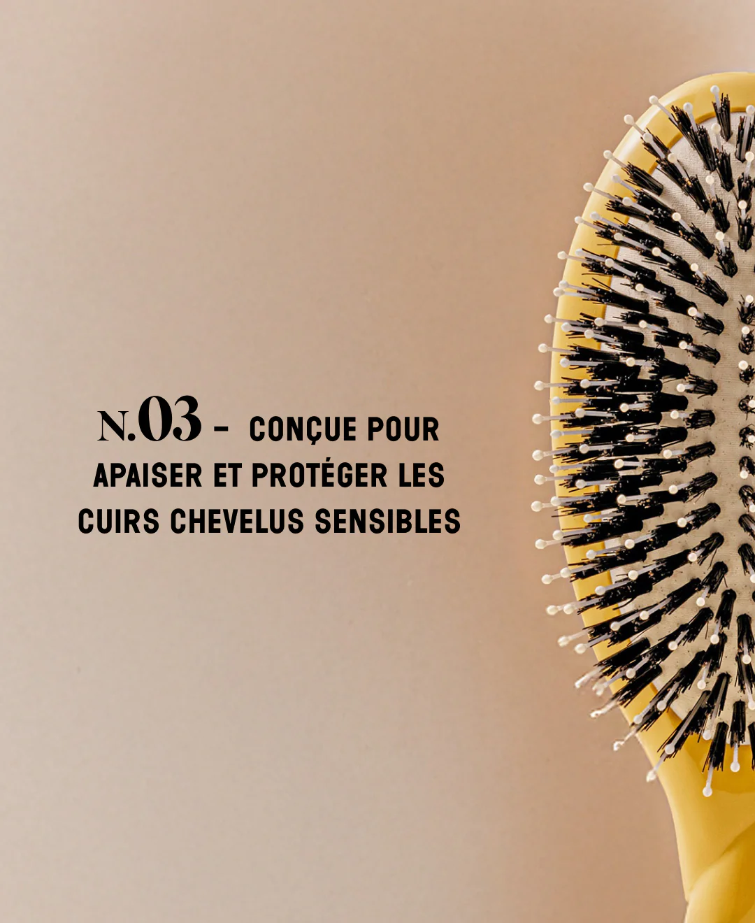 N.03 La Brosse Cuir Chevelu Sensible l'Indispensable Douceur Jaune Safran - Image 11