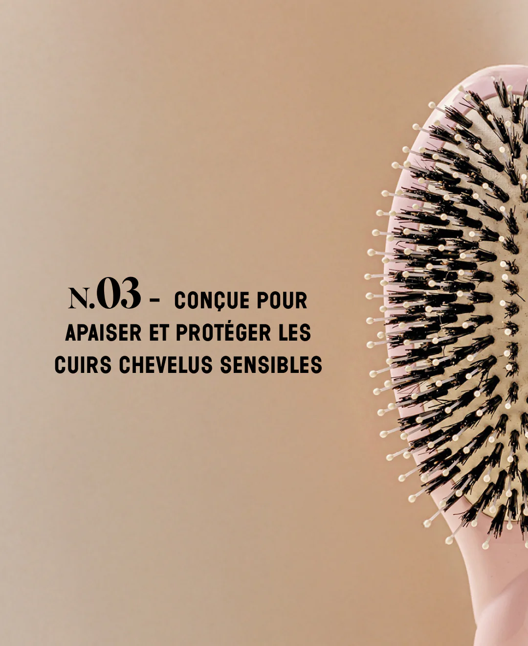 N.03 La Brosse Cuir Chevelu Sensible l'Indispensable Douceur Rose Lilas - Image 10