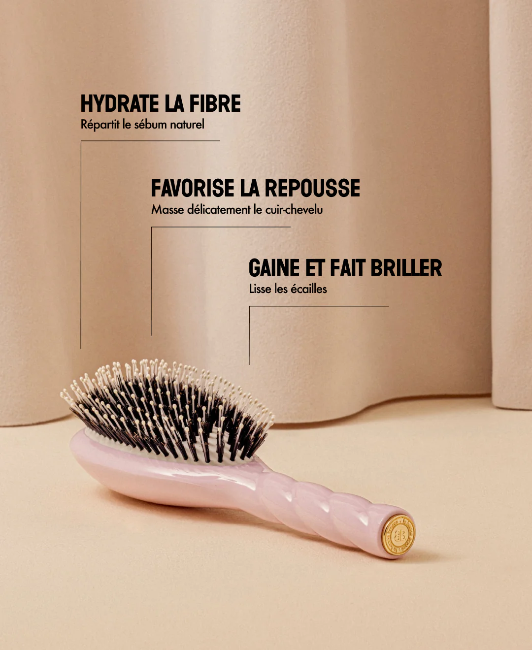 N.03 La Brosse Cuir Chevelu Sensible l'Indispensable Douceur Rose Lilas - Image 15