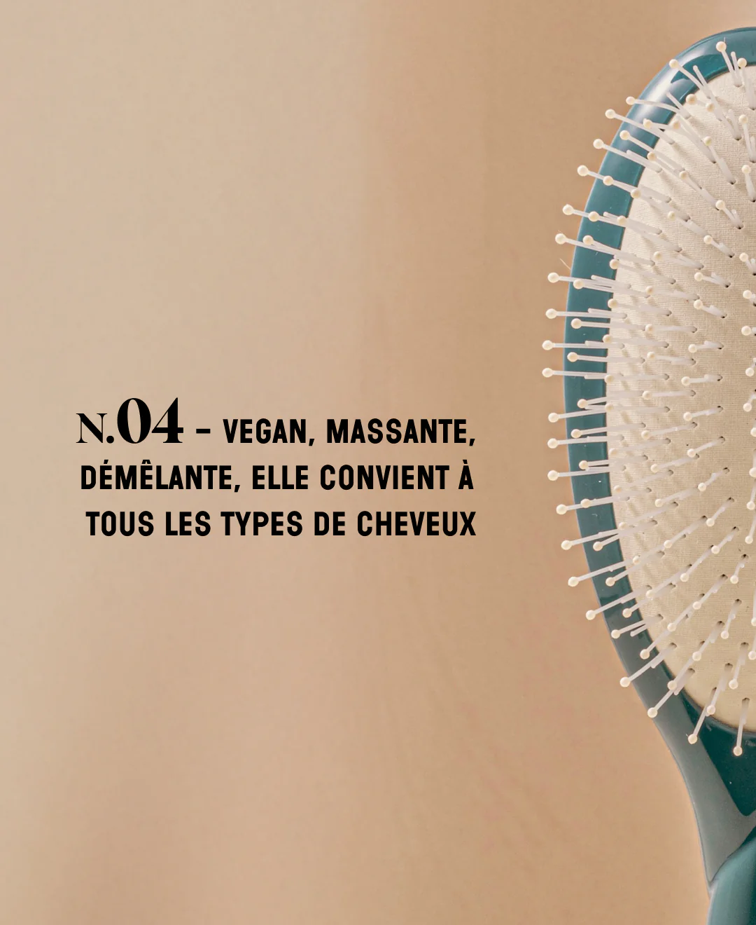 N.04 La Brosse Démêlante & Massante La Miracle Bleu Encre - Image 10