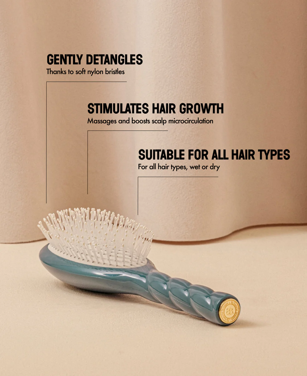 N.04 La Brosse Démêlante & Massante La Miracle Bleu Encre - Image 13