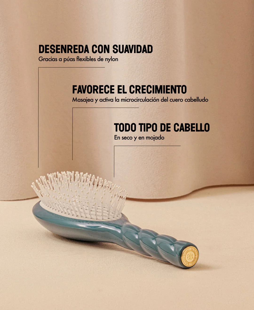 N.04 La Brosse Démêlante & Massante La Miracle Bleu Encre - Image 14