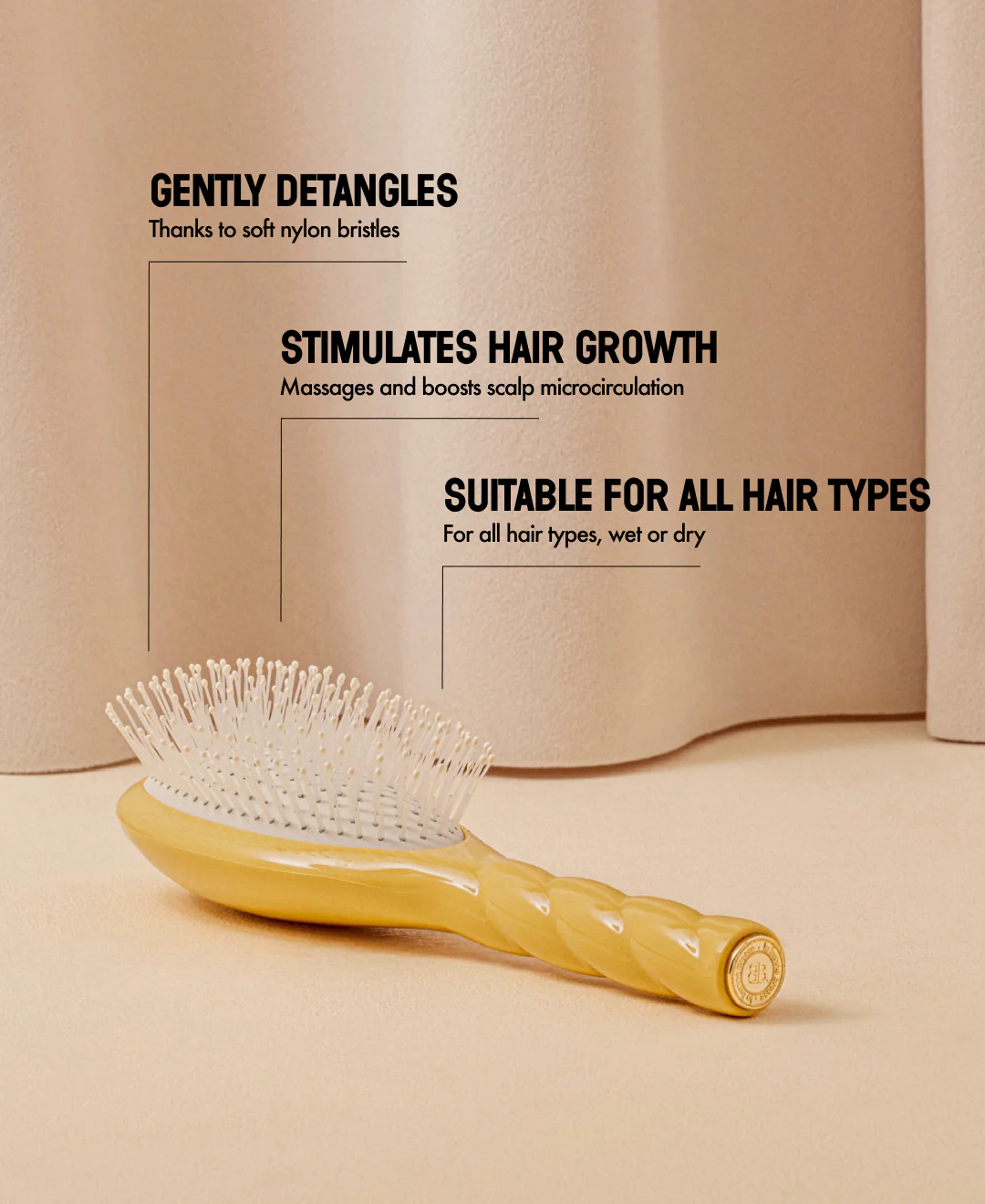 N.04 La Brosse Démêlante & Massante La Miracle Jaune Safran - Image 13