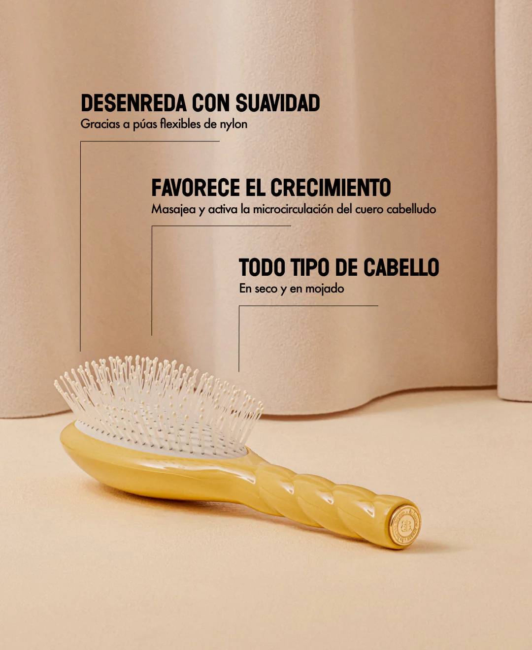 N.04 La Brosse Démêlante & Massante La Miracle Jaune Safran - Image 14