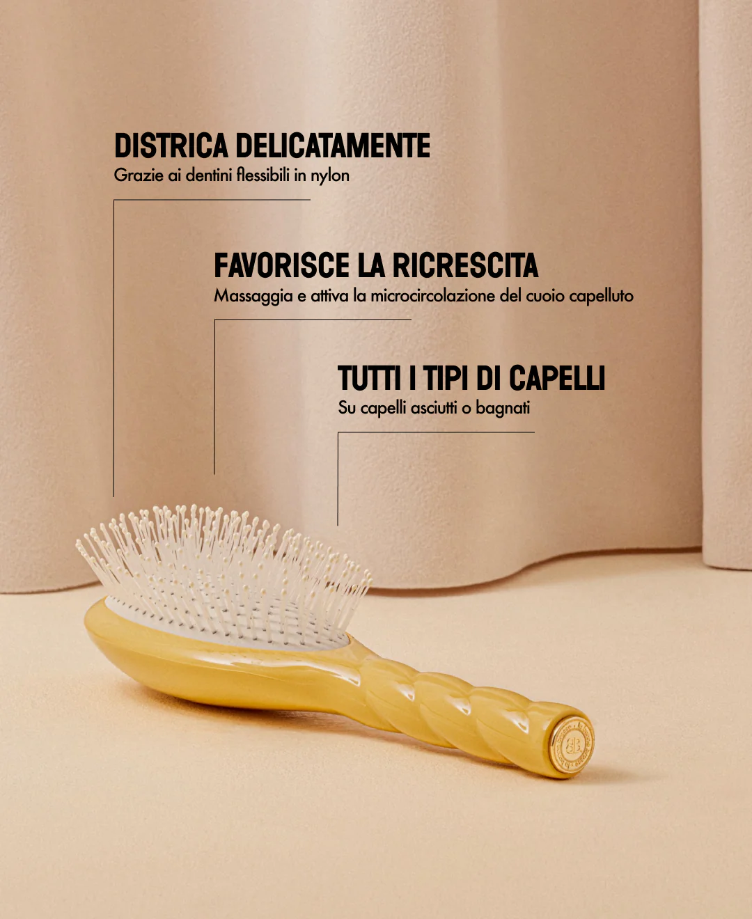 N.04 La Brosse Démêlante & Massante La Miracle Jaune Safran - Image 15