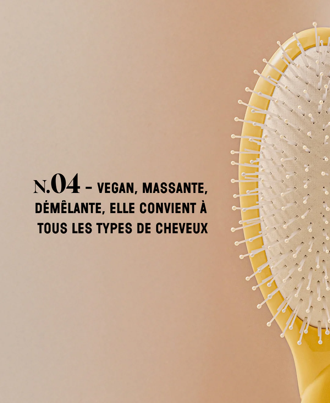 N.04 La Brosse Démêlante & Massante La Miracle Jaune Safran - Image 9