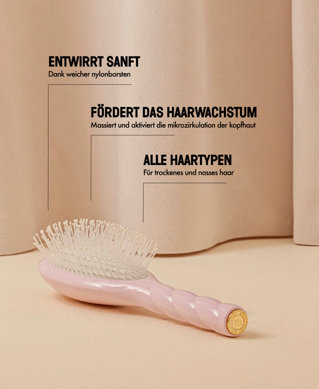 N.04 La Brosse Démêlante & Massante La Miracle Rose Lilas - Image 12