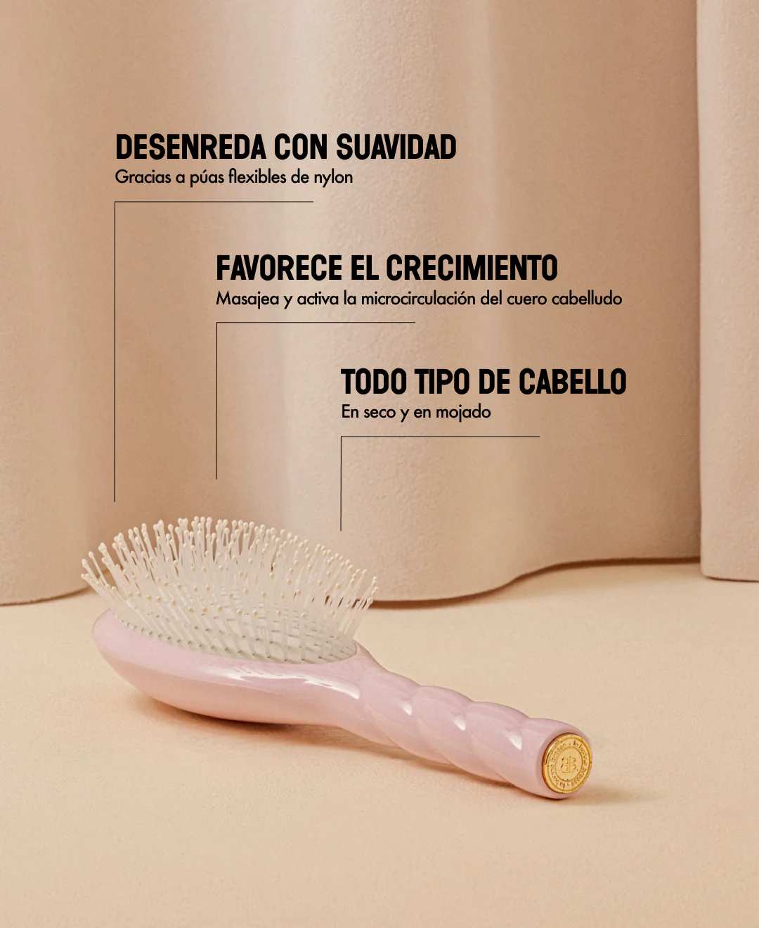 N.04 La Brosse Démêlante & Massante La Miracle Rose Lilas - Image 14