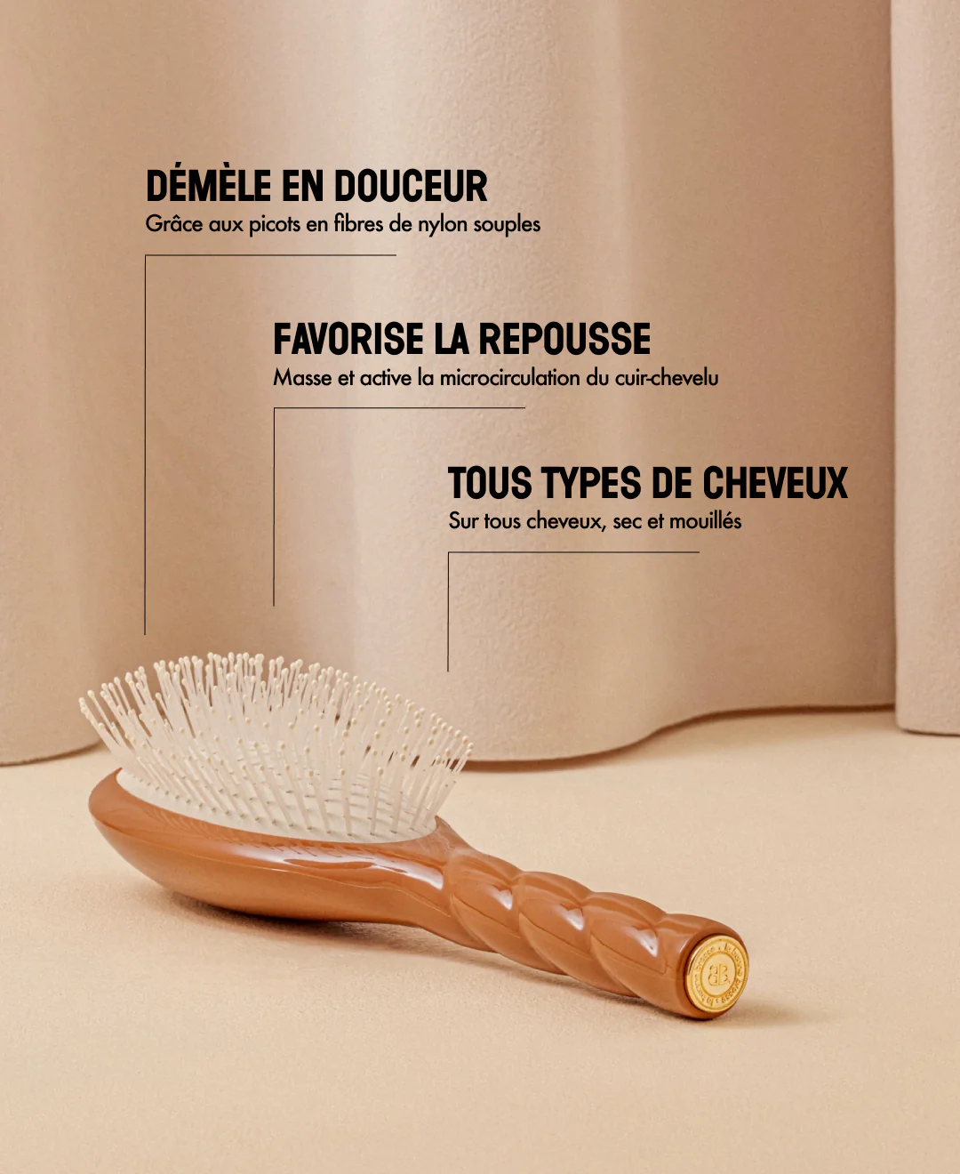 N.04 La Brosse Démêlante & Massante La Miracle Terracotta - Image 16