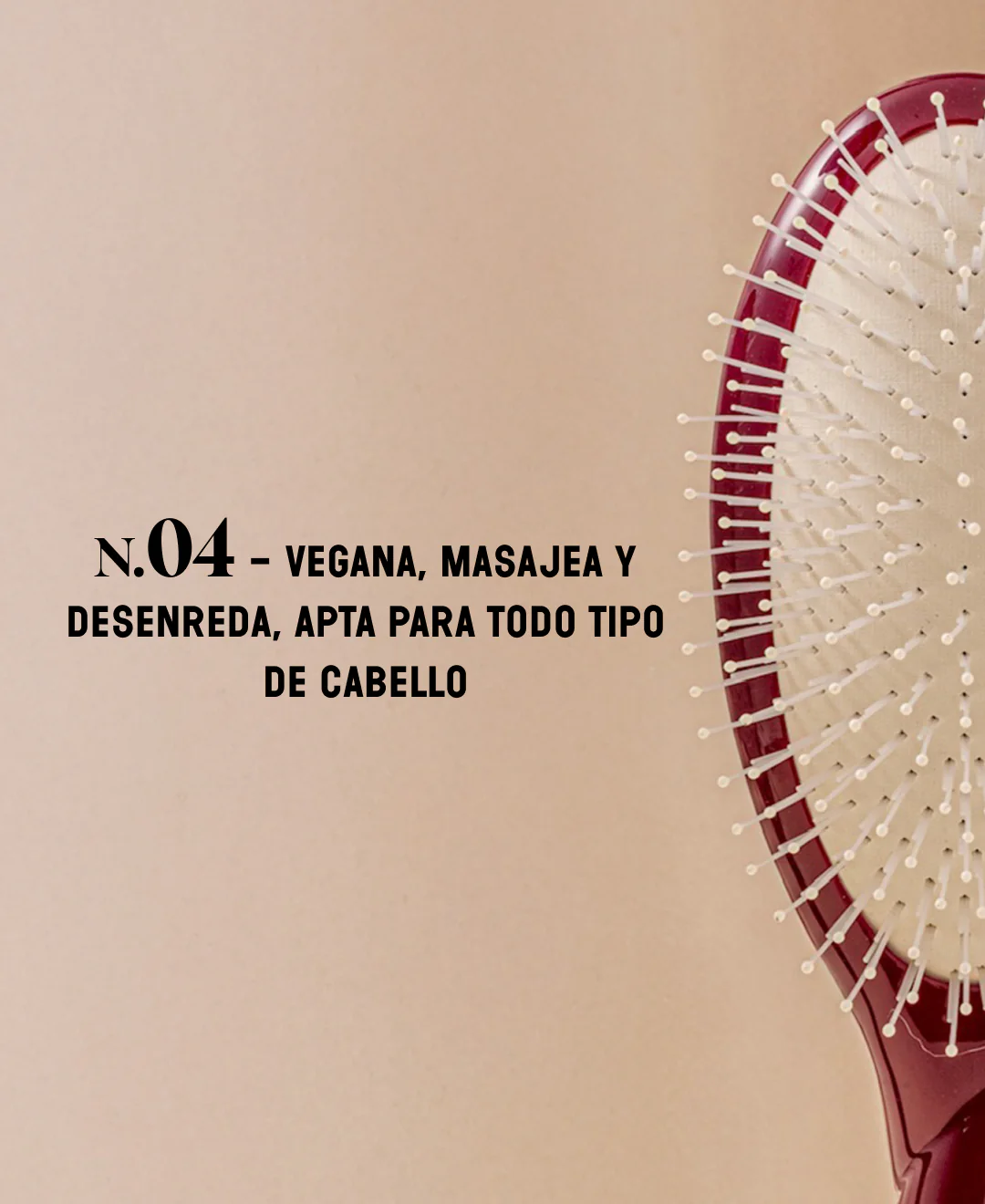 N.04 La Brosse Démêlante & Massante La Miracle Rouge Cerise - Image 10