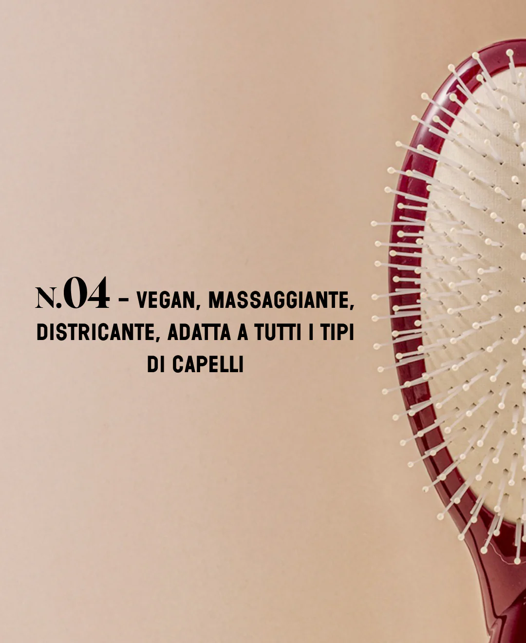 N.04 La Brosse Démêlante & Massante La Miracle Rouge Cerise - Image 11