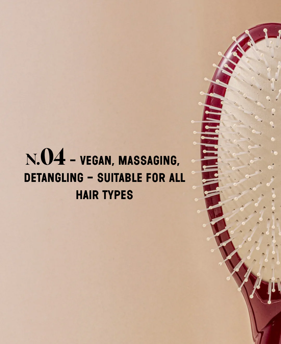 N.04 La Brosse Démêlante & Massante La Miracle Rouge Cerise - Image 7