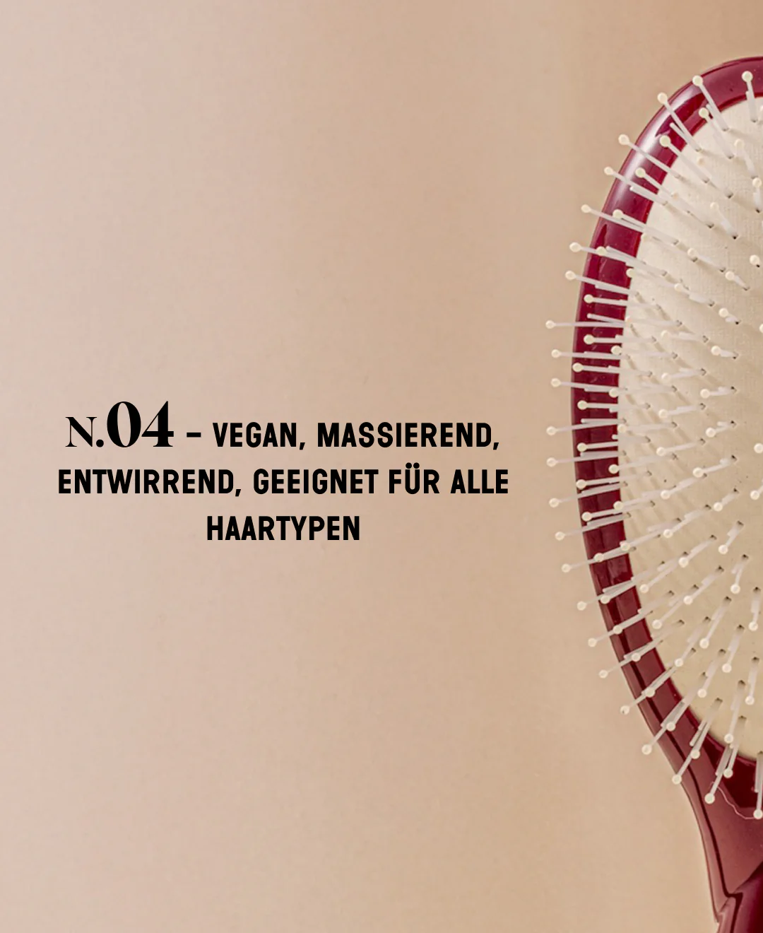 N.04 La Brosse Démêlante & Massante La Miracle Rouge Cerise - Image 9